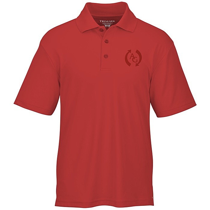 Custom Moreno Textured Micro Polo - Men's - Laser Etched