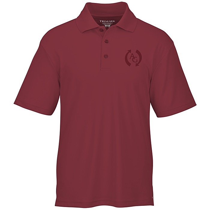 Custom Moreno Textured Micro Polo - Men's - Laser Etched