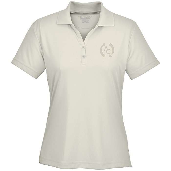 Custom Moreno Textured Micro Polo - Ladies' - Laser Etched
