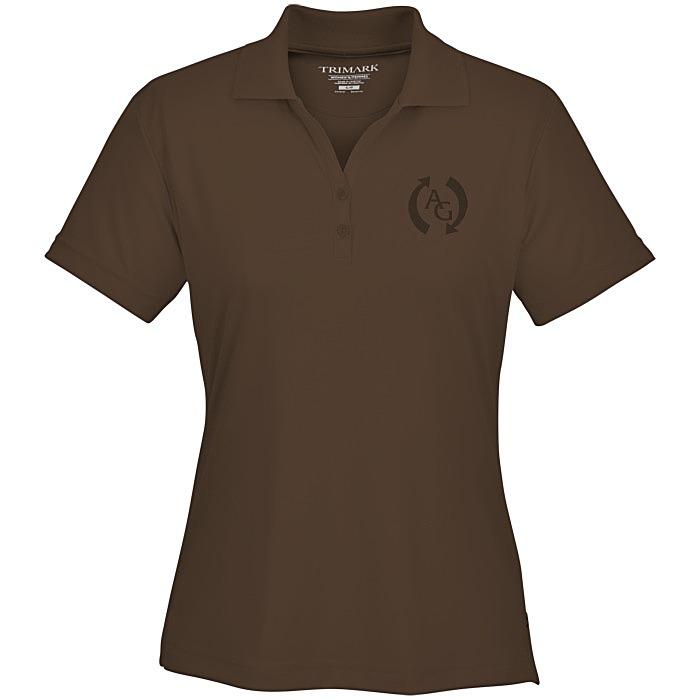 Custom Moreno Textured Micro Polo - Ladies' - Laser Etched