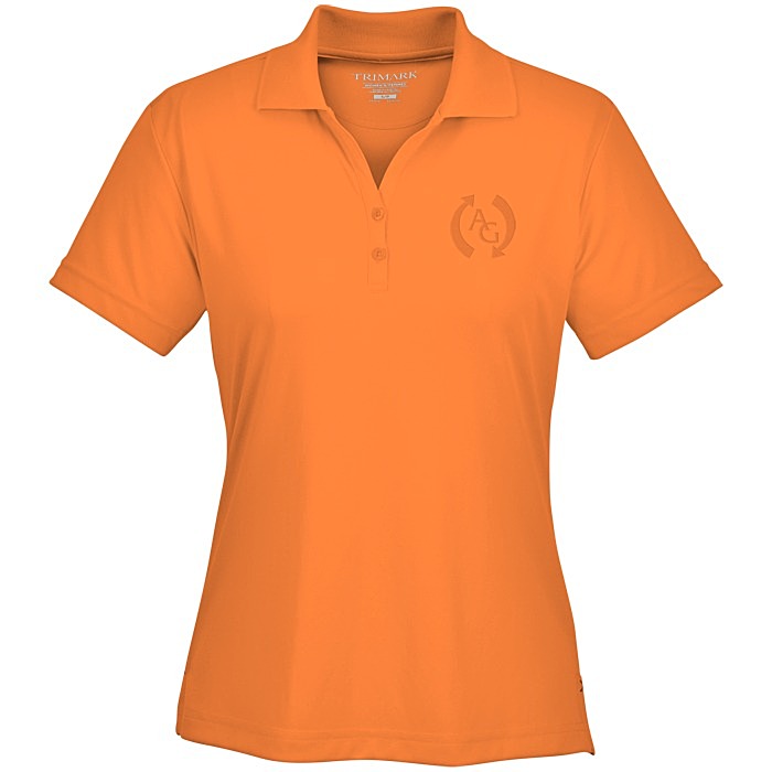 Custom Moreno Textured Micro Polo - Ladies' - Laser Etched