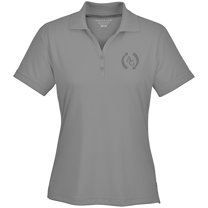 Custom Moreno Textured Micro Polo - Ladies' - Laser Etched