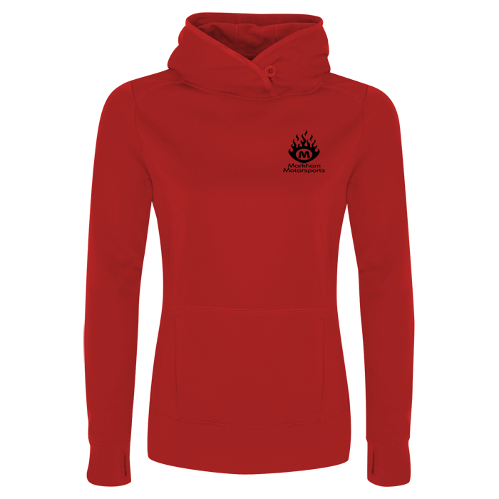 Custom Game Day Performance Hooded Sweatshirt - Ladies' - Screen