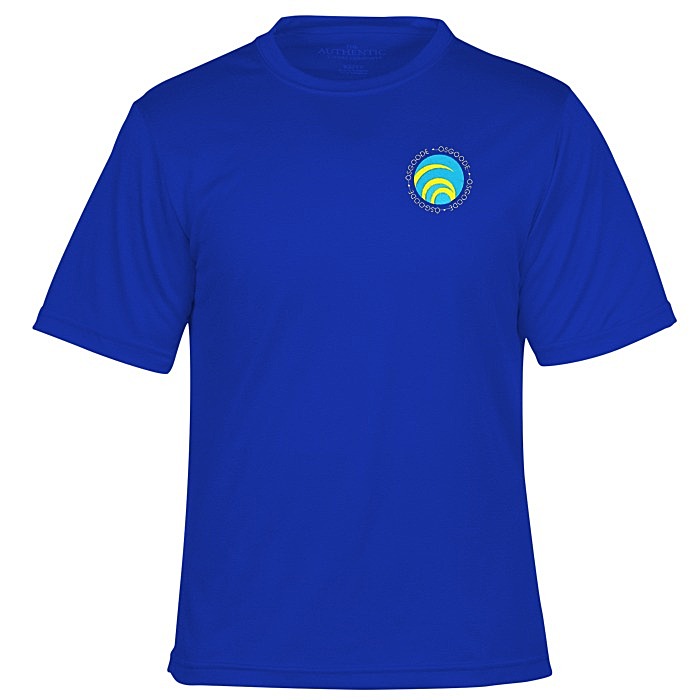 Custom Pro Team Heathered Performance Tee - Men's - Embroidered