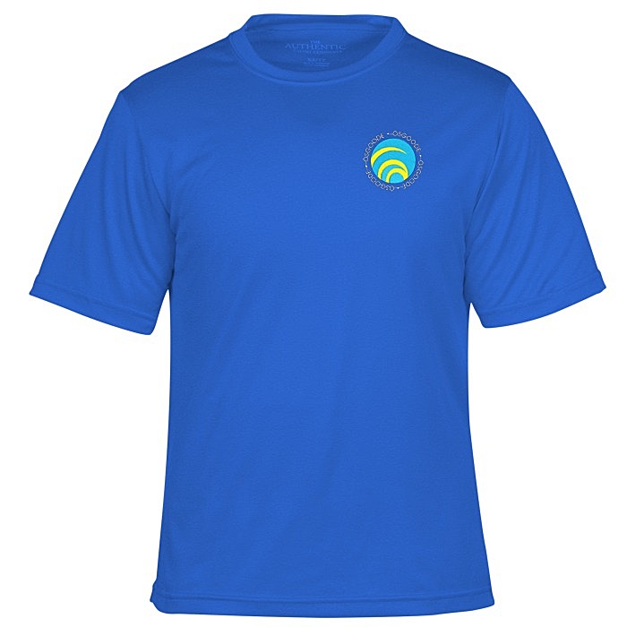Custom Pro Team Heathered Performance Tee - Men's - Embroidered