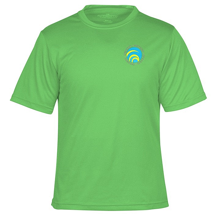 Custom Pro Team Heathered Performance Tee - Men's - Embroidered