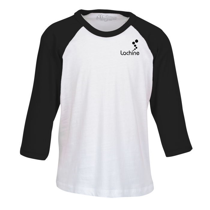 Custom Euro Spun Cotton Baseball Tee - Youth - Screen