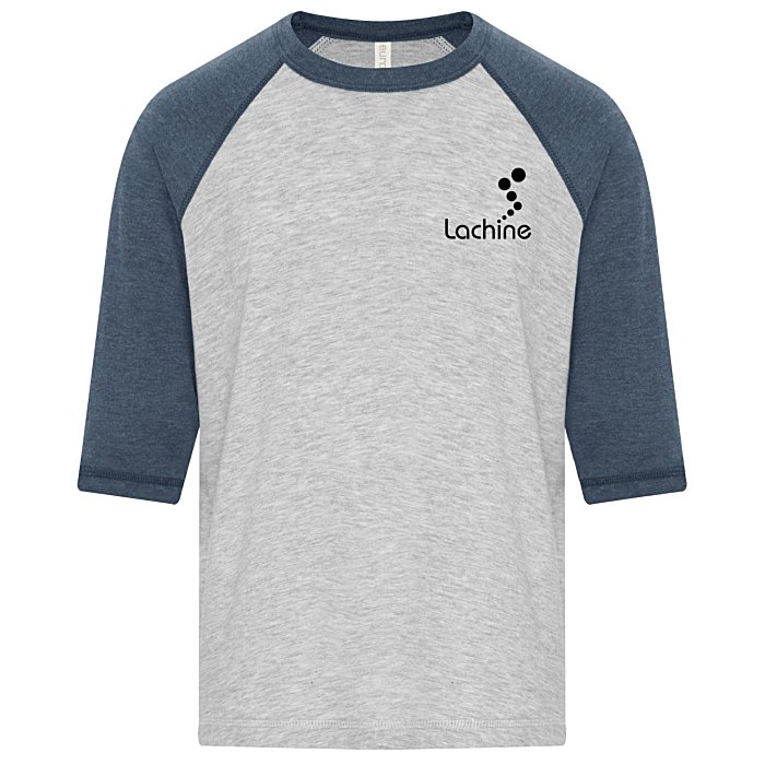Custom Euro Spun Cotton Baseball Tee - Youth - Screen
