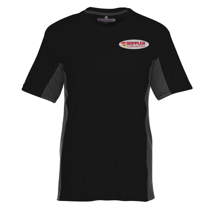 Custom Stain Release Performance Colourblock T-Shirt - Men's