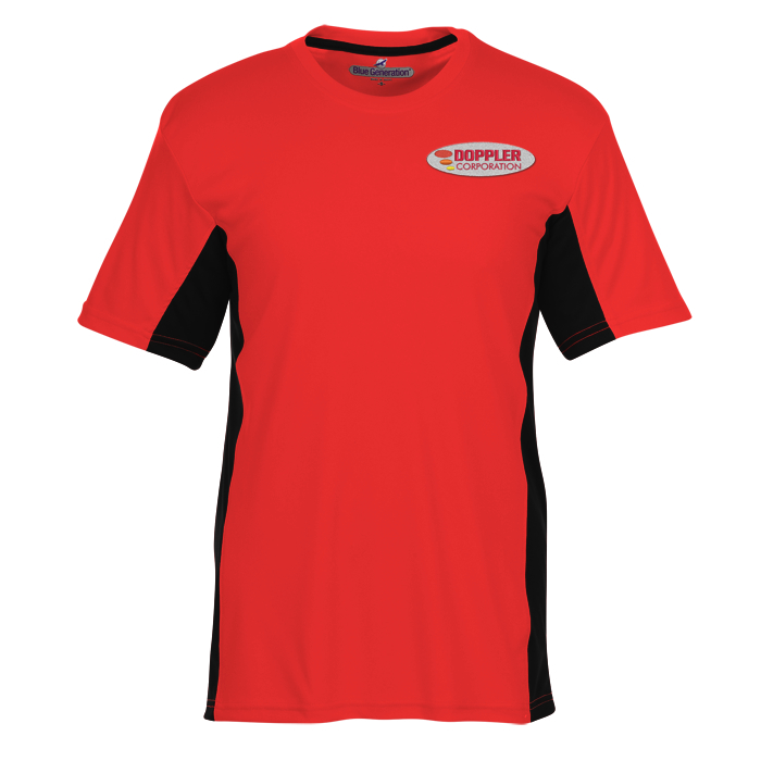 Custom Stain Release Performance Colourblock T-Shirt - Men's