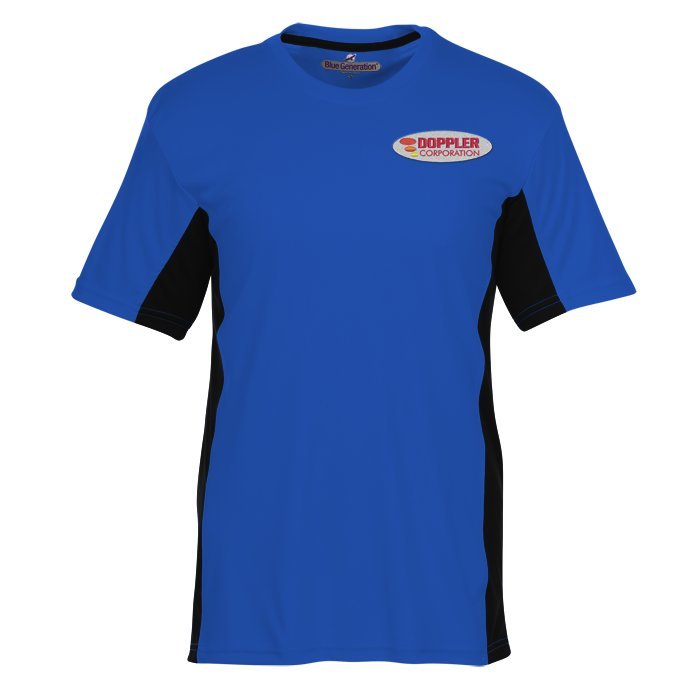 Custom Stain Release Performance Colourblock T-Shirt - Men's