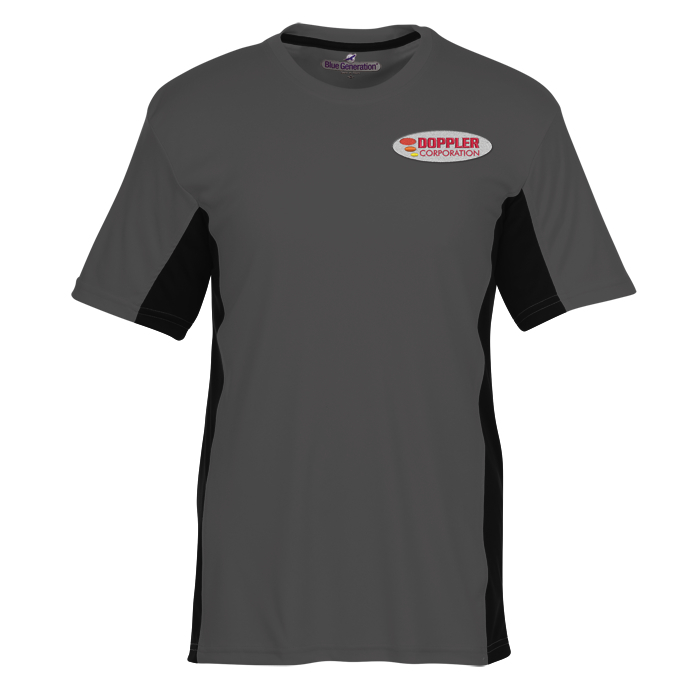 Custom Stain Release Performance Colourblock T-Shirt - Men's