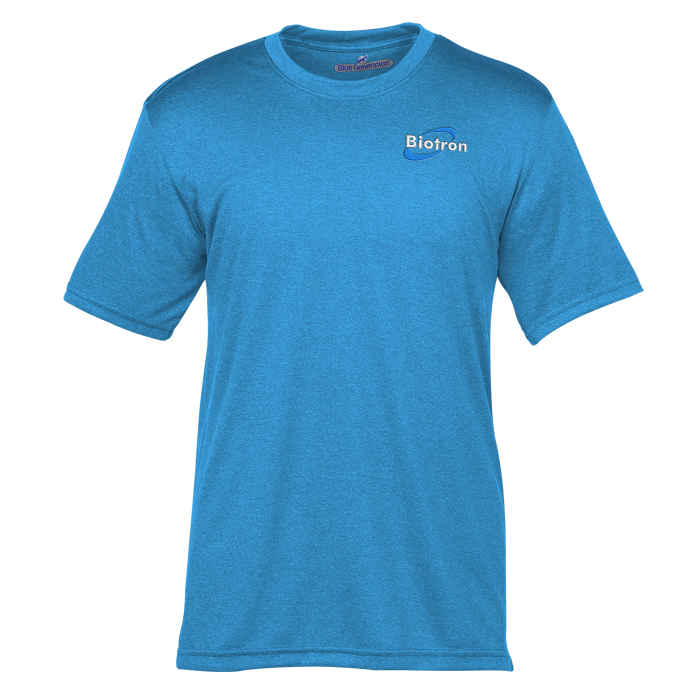 Custom Snag Resistant Heather Performance T-Shirt - Men's
