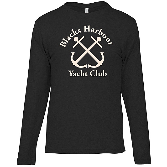 Custom Euro Spun Cotton LS T-Shirt - Men's - Screen