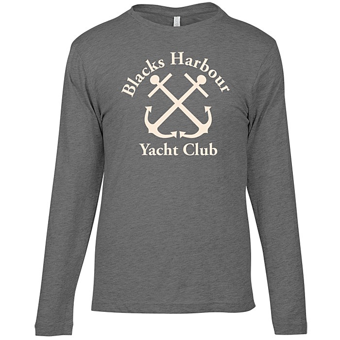 Custom Euro Spun Cotton LS T-Shirt - Men's - Screen