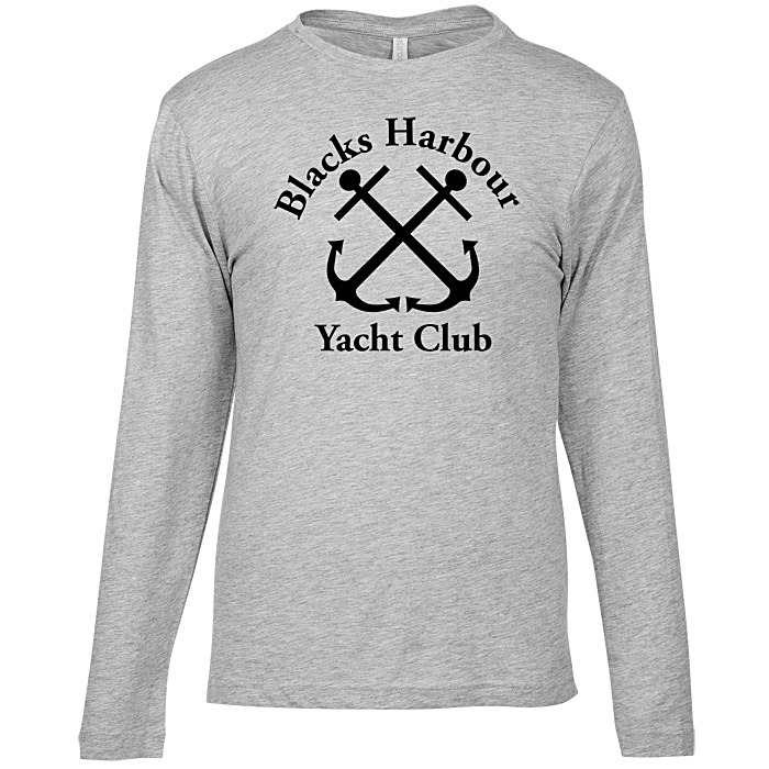 Custom Euro Spun Cotton LS T-Shirt - Men's - Screen