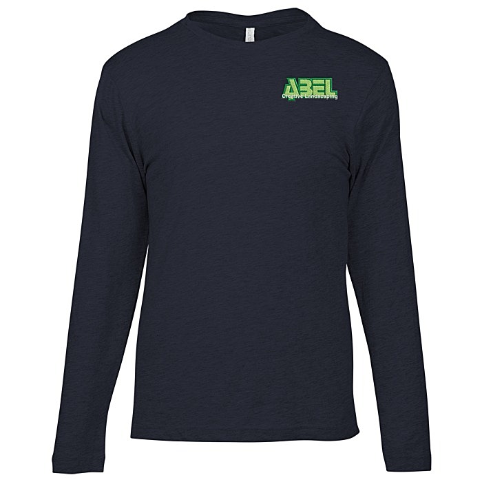 Custom Euro Spun Cotton LS T-Shirt - Men's - Embroidered