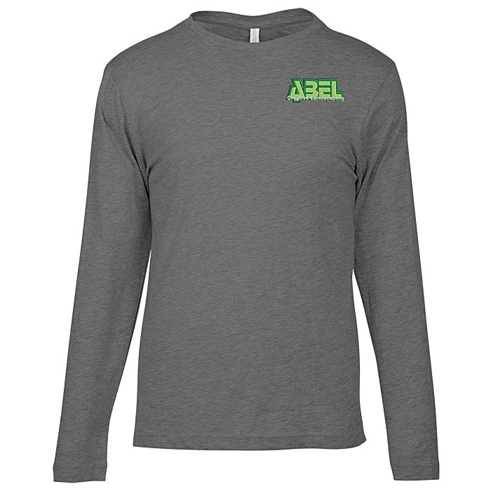 Custom Euro Spun Cotton LS T-Shirt - Men's - Embroidered