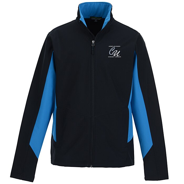 Custom Crossland Colourblock Soft Shell Jacket - Men's