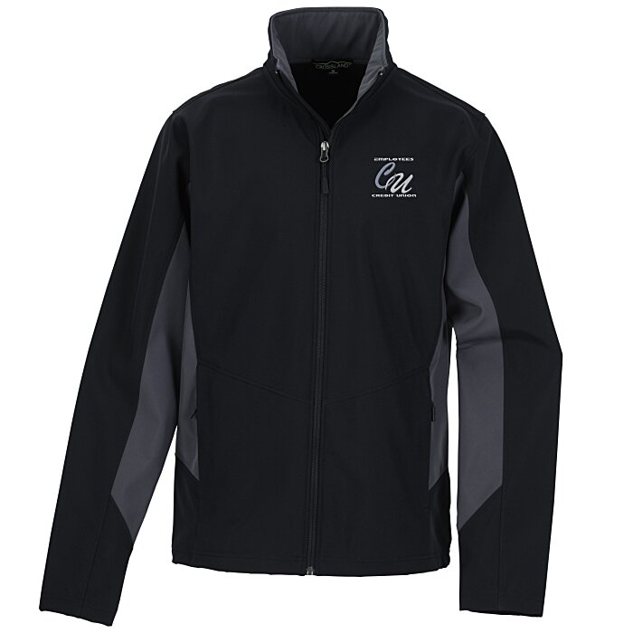 Custom Crossland Colourblock Soft Shell Jacket - Men's