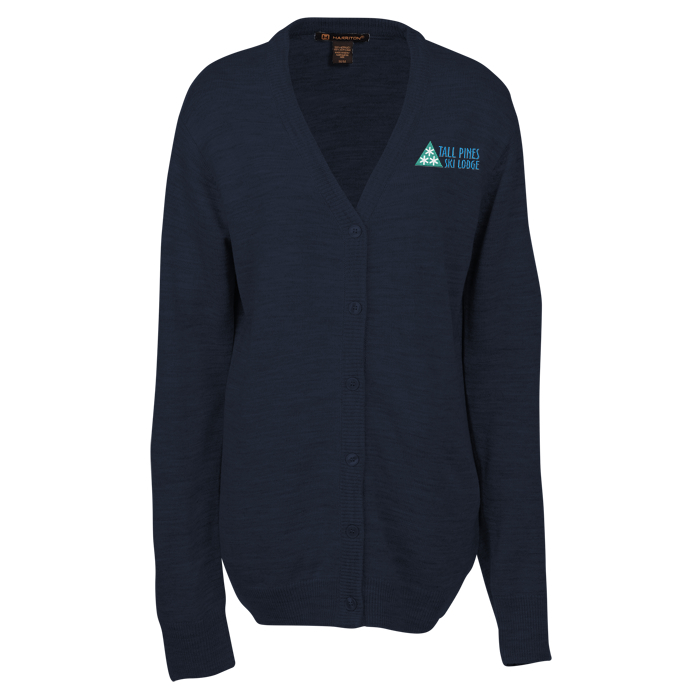 Custom Pilbloc V-Neck Button Down Cardigan Sweater - Ladies'