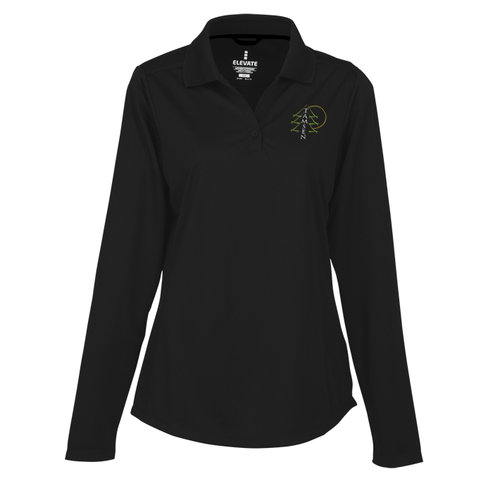 Custom Dade Textured Performance LS Polo - Ladies'