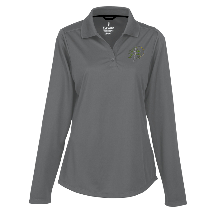Custom Dade Textured Performance LS Polo - Ladies'