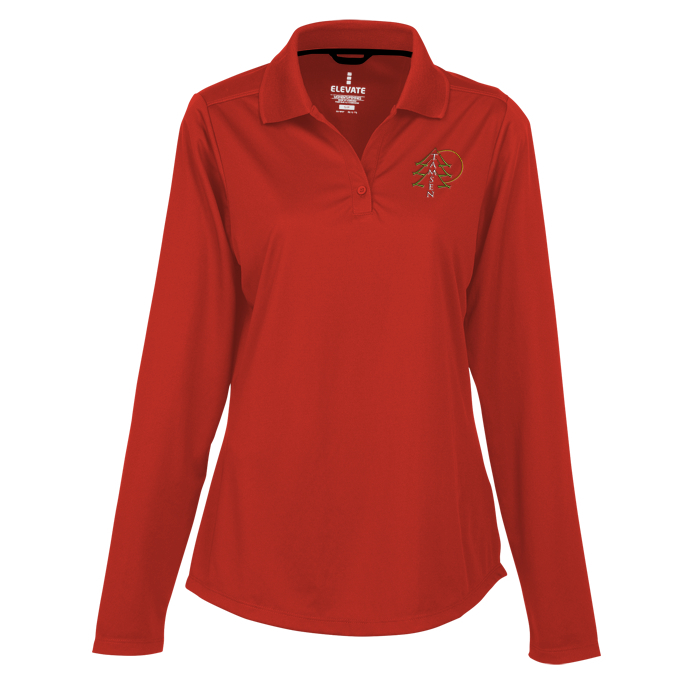 Custom Dade Textured Performance LS Polo - Ladies'
