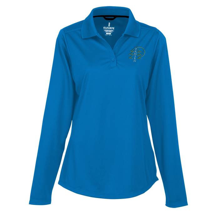 Custom Dade Textured Performance LS Polo - Ladies'