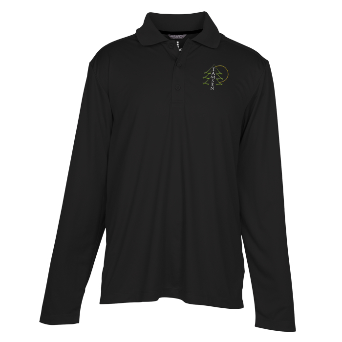 Custom Dade Textured Performance LS Polo - Men's