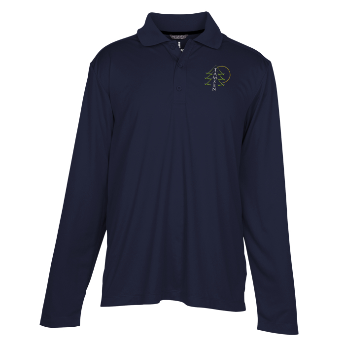 Custom Dade Textured Performance LS Polo - Men's