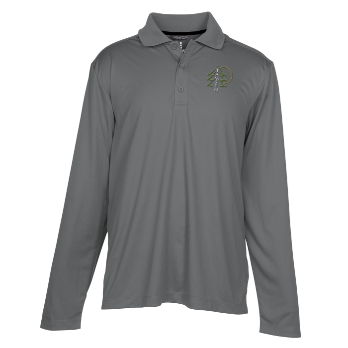 Custom Dade Textured Performance LS Polo - Men's