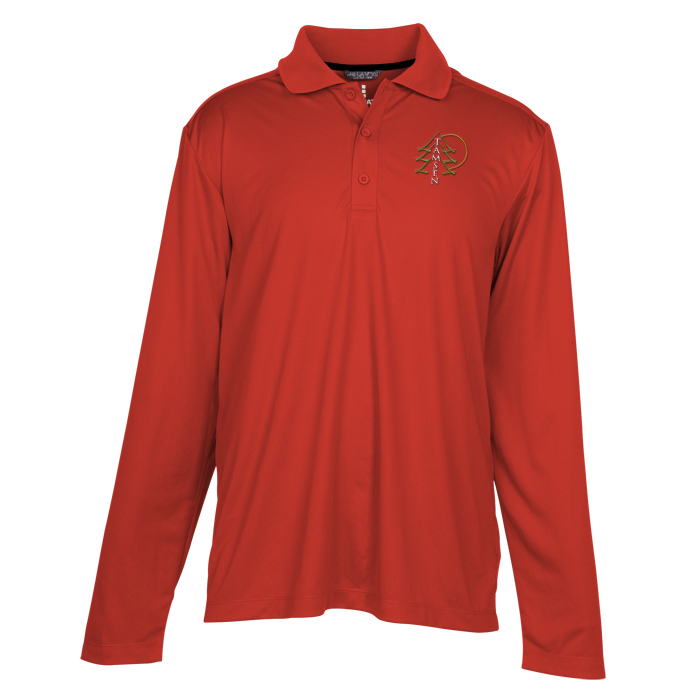 Custom Dade Textured Performance LS Polo - Men's