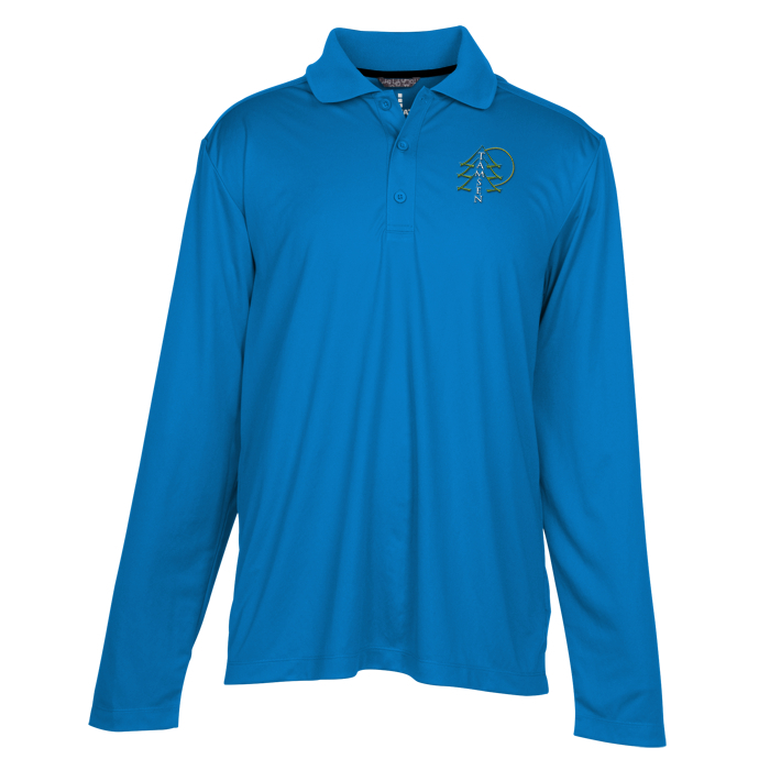 Custom Dade Textured Performance LS Polo - Men's