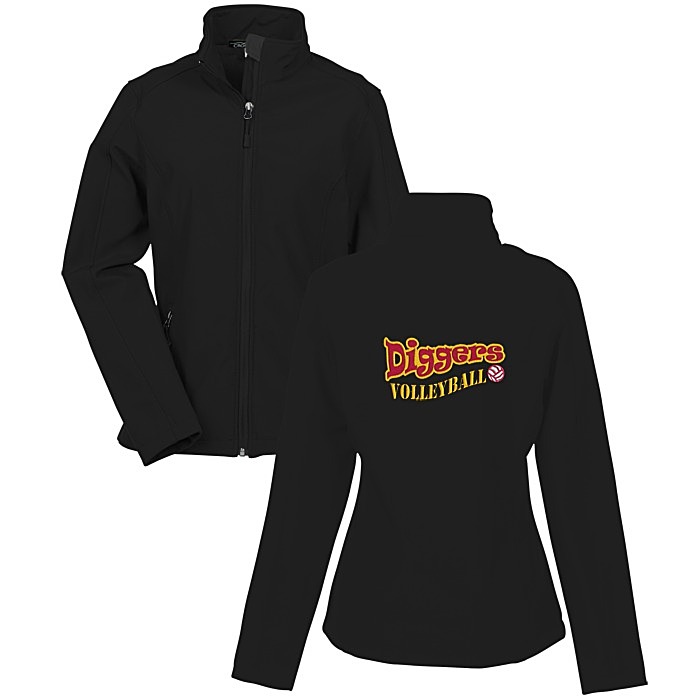 Custom Crossland Soft Shell Jacket - Ladies' - Back Embroidered