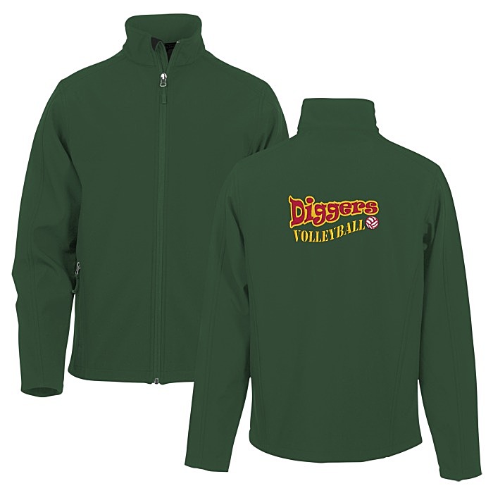 Custom Crossland Soft Shell Jacket - Men's - Back Embroidered