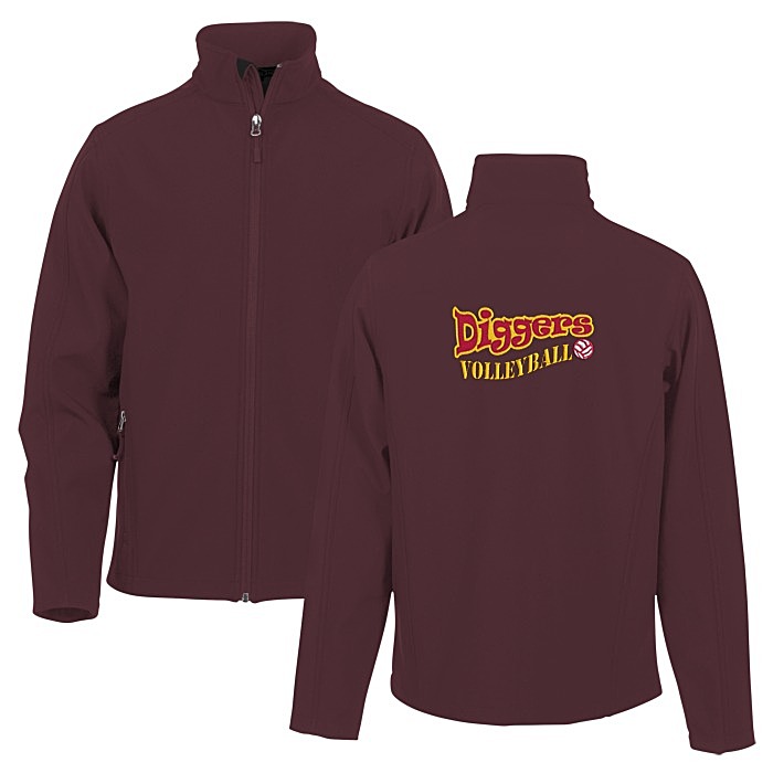 Custom Crossland Soft Shell Jacket - Men's - Back Embroidered