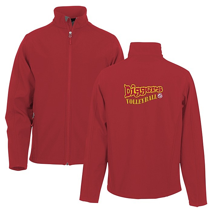 Custom Crossland Soft Shell Jacket - Men's - Back Embroidered