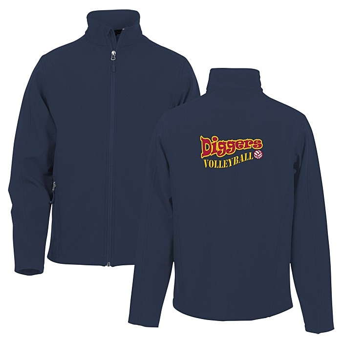 Custom Crossland Soft Shell Jacket - Men's - Back Embroidered