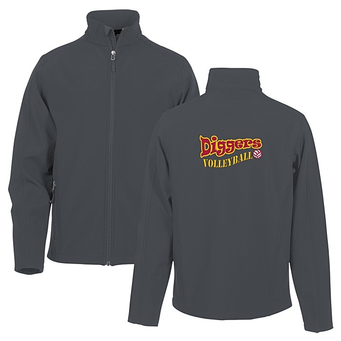 Custom Crossland Soft Shell Jacket - Men's - Back Embroidered