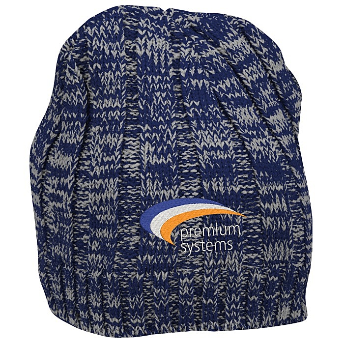 Custom Heathered Yarn Beanie