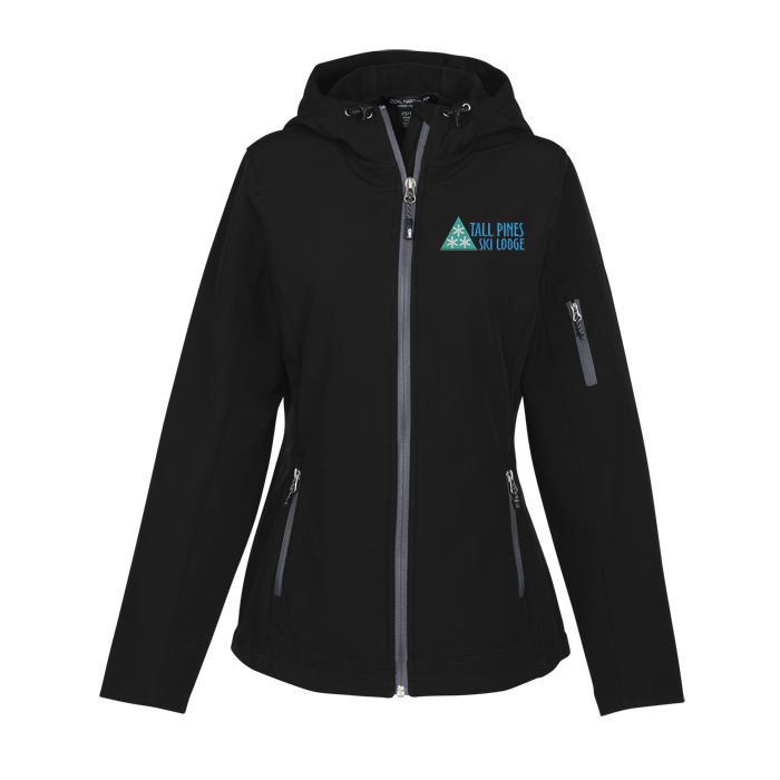 Custom Coal Harbour Essential Hooded Soft Shell Jacket - Ladies'
