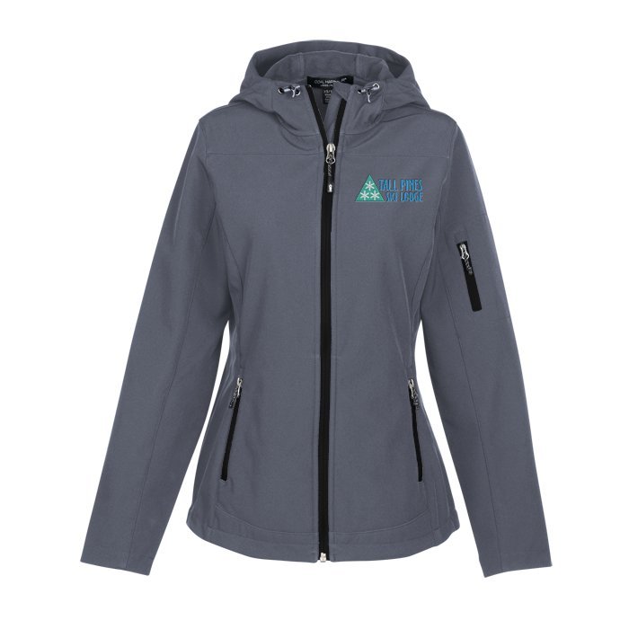 Custom Coal Harbour Essential Hooded Soft Shell Jacket - Ladies'