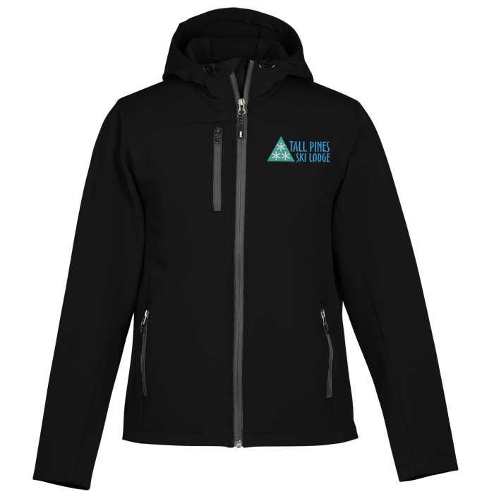 Custom Coal Harbour Essential Hooded Soft Shell Jacket - Men's