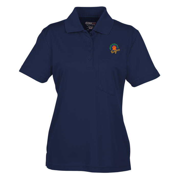 Custom Origin Performance Pique Pocket Polo - Ladies'