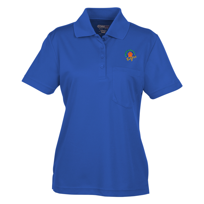 Custom Origin Performance Pique Pocket Polo - Ladies'