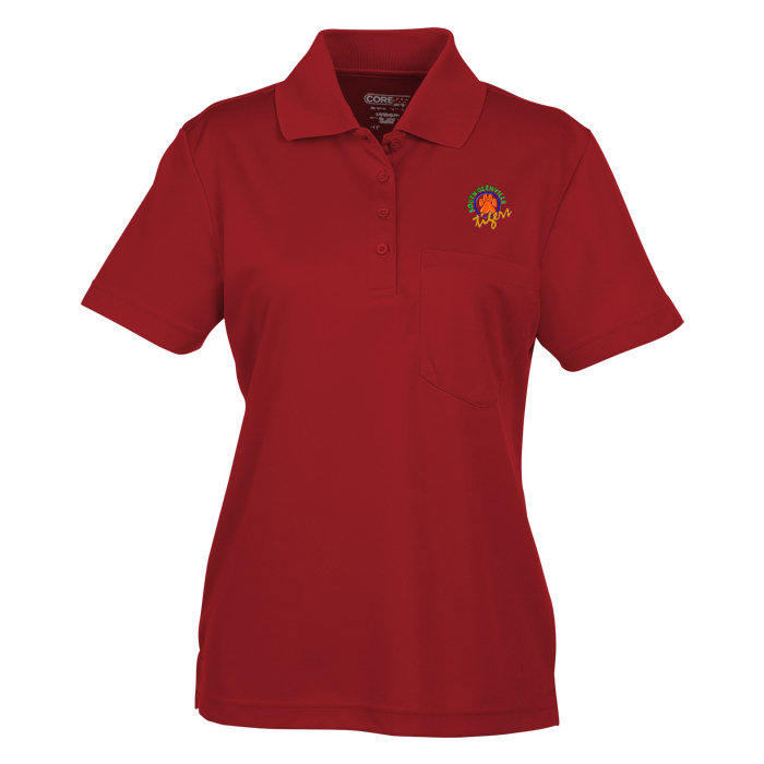 Custom Origin Performance Pique Pocket Polo - Ladies'