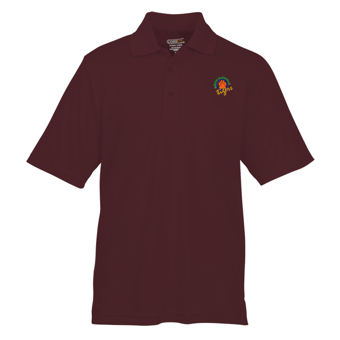 Custom Origin Performance Pique Pocket Polo - Men's