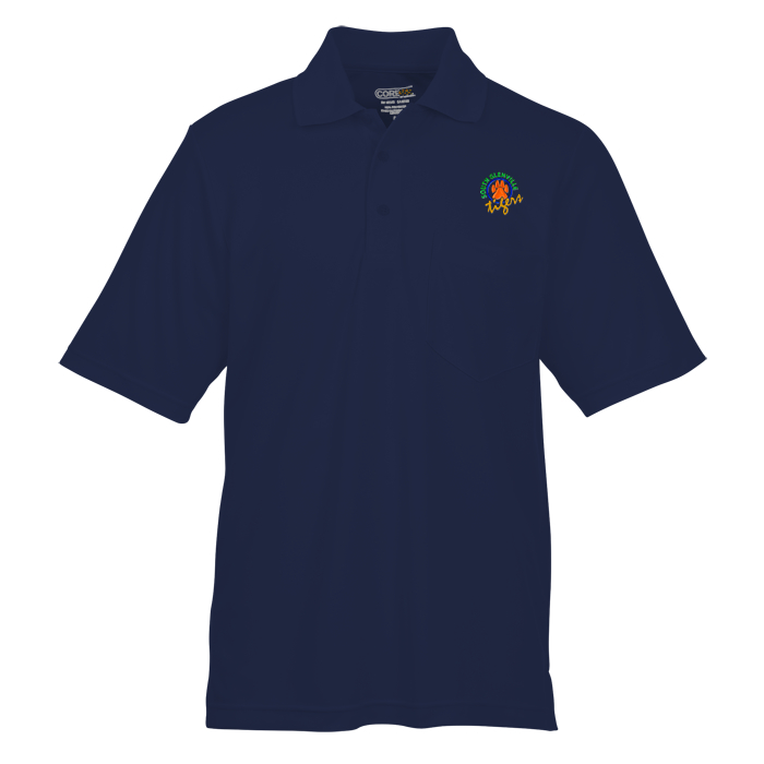 Custom Origin Performance Pique Pocket Polo - Men's