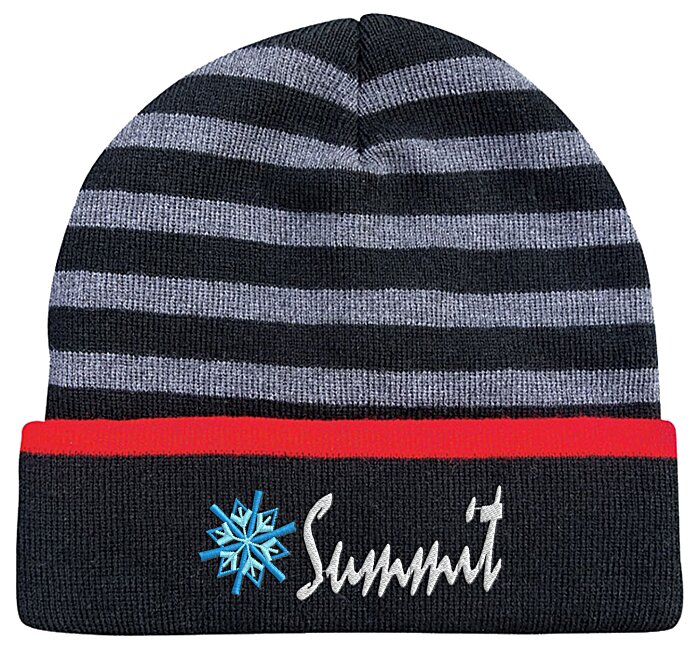 Custom Thin Stripes Cuffed Toque